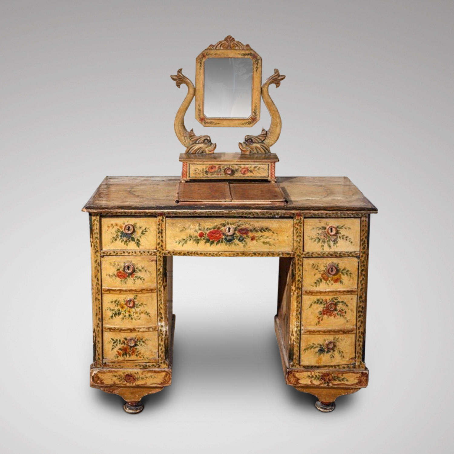 Early 19th century Italian decorated dressing table