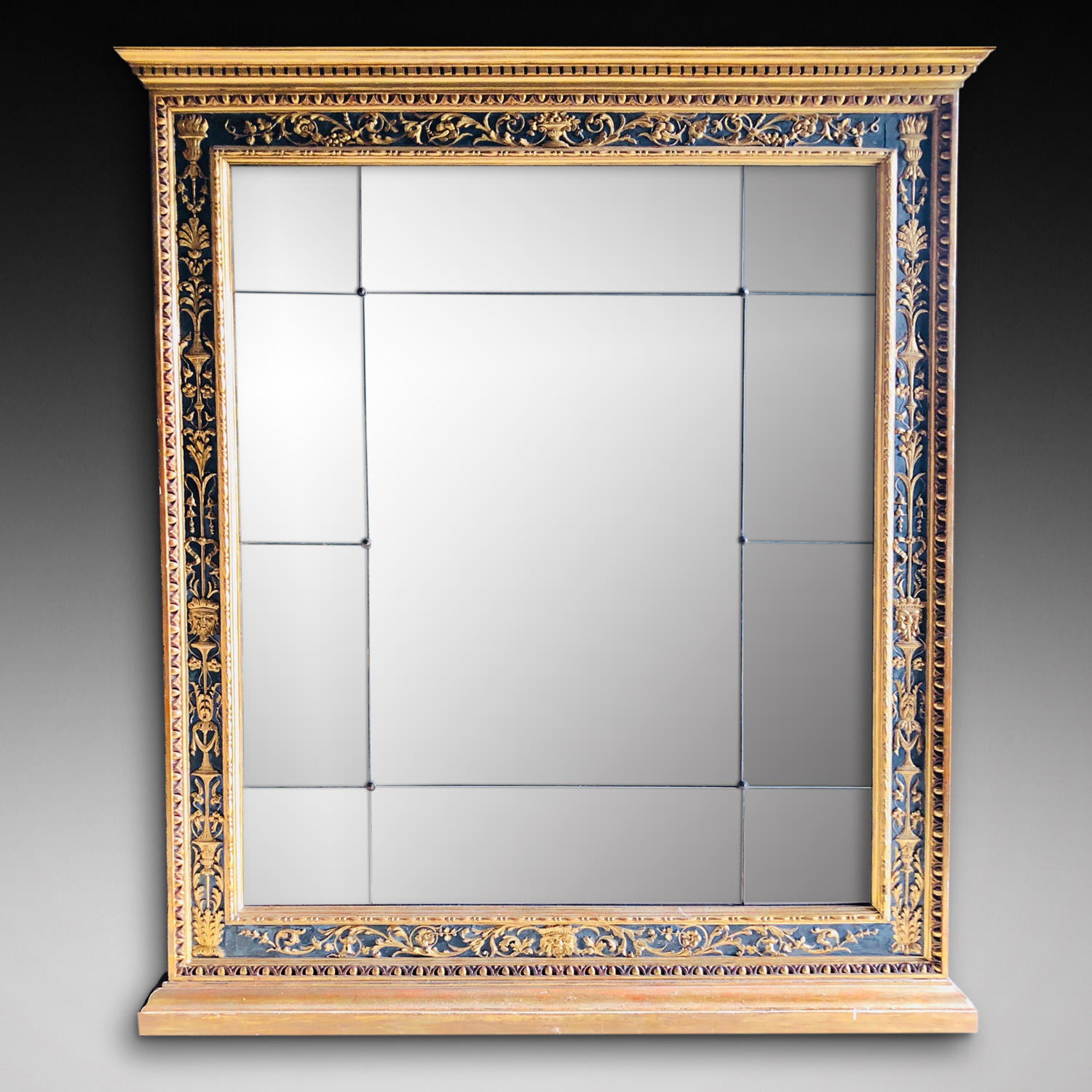 AN IMPORTANT OVERMANTLE MIRROR IN THE RENAISSANCE MANNER