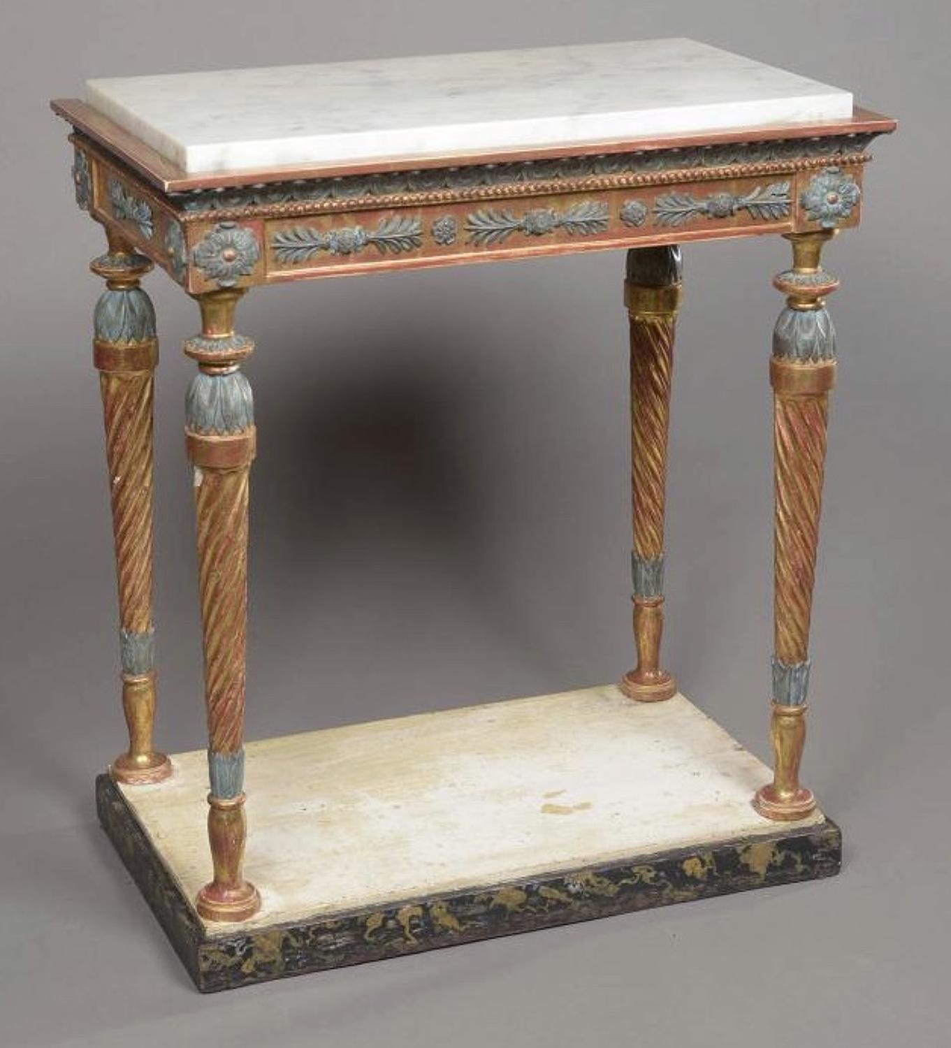 AN EARLY 19TH CENTURY SWEDISH CONSOLE