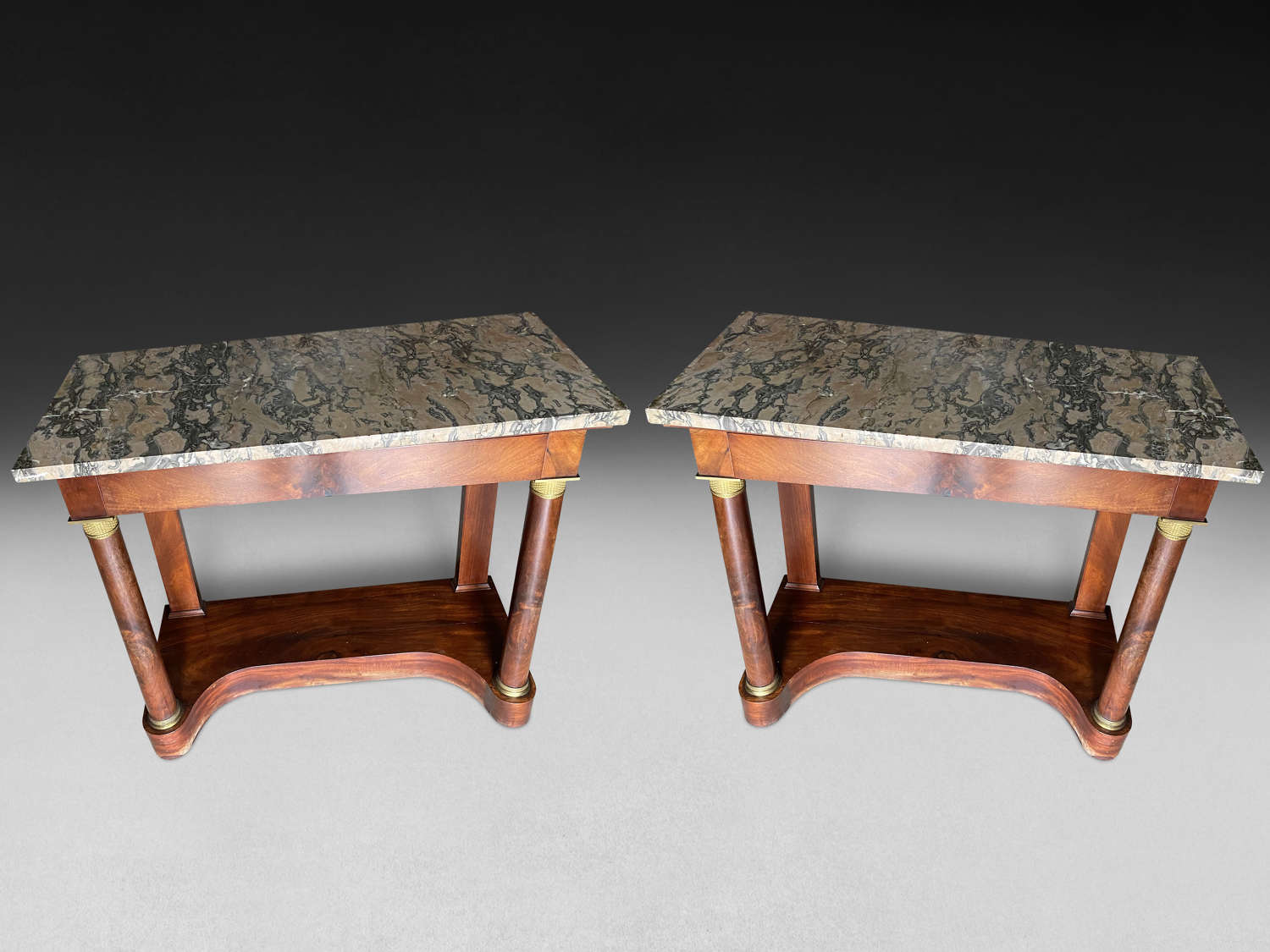 A PAIR OF EMPIRE PERIOD CONSOLES