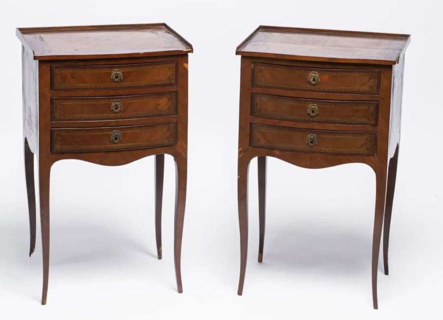 A PAIR OF 18TH CENTURY BEDSIDE CABINETS FRANCE C,1780