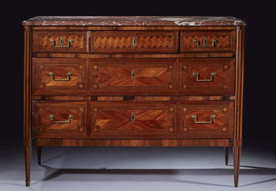 A MARQUETRY COMMODE FRANCE C 1785