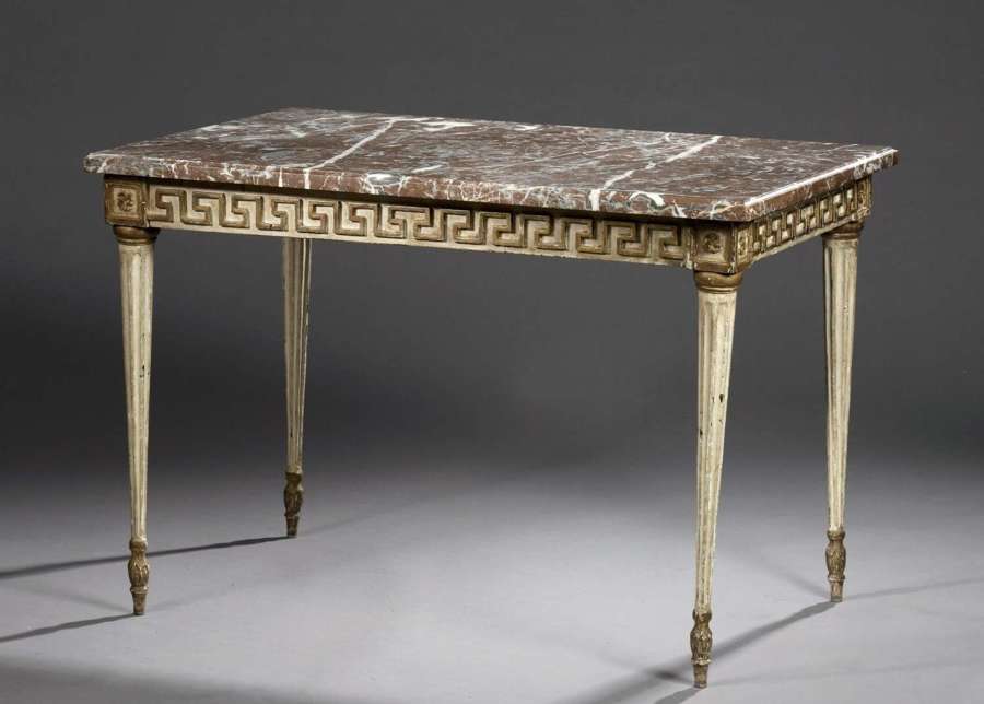 A LATE 18TH CENTURY TABLE DE MILLIEU ITALY C1790
